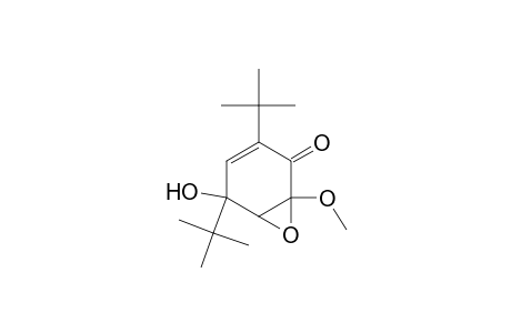 7-Oxabicyclo[4.1.0]hept-3-en-2-one, 3,5-bis(1,1-dimethylethyl)-5-hydroxy-1-methoxy-