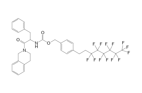1-Benzyl-2-(3,4-dihydro-1H-isoquinolin-2-yl)-2-oxoethyl]carbamic acid 4-(3,3,4,4,5,5,6,6,7,7,8,8,8-tridecafluorooctyl)benzyl ester