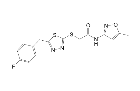 acetamide, 2-[[5-[(4-fluorophenyl)methyl]-1,3,4-thiadiazol-2-yl]thio]-N-(5-methyl-3-isoxazolyl)-