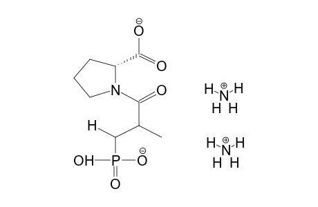 2-METHYL-3-PHOSPHONOPROPIONYL-L-PROLINE, DIAMMONIUM SALT