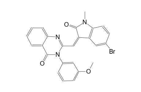 4(3H)-quinazolinone, 2-[(Z)-(5-bromo-1,2-dihydro-1-methyl-2-oxo-3H-indol-3-ylidene)methyl]-3-(3-methoxyphenyl)-