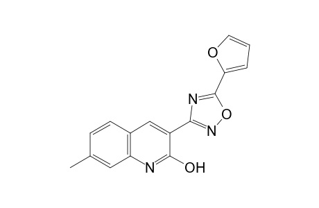 2-Quinolinol, 3-[5-(2-furanyl)-1,2,4-oxadiazol-3-yl]-7-methyl-