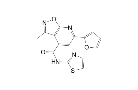 isoxazolo[5,4-b]pyridine-4-carboxamide, 6-(2-furanyl)-3-methyl-N-(2-thiazolyl)-