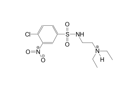 2-{[(4-chloro-3-nitrophenyl)sulfonyl]amino}-N,N-diethylethanaminium