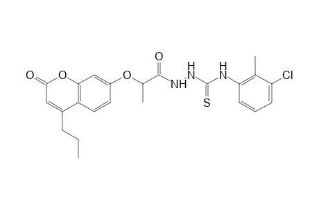 4-(3-chloro-o-tolyl)-1-{2-[(2-oxo-4-propyl-2H-1-benzopyran-7-yl)oxy]propionyl}-3-thiosemicarbazide