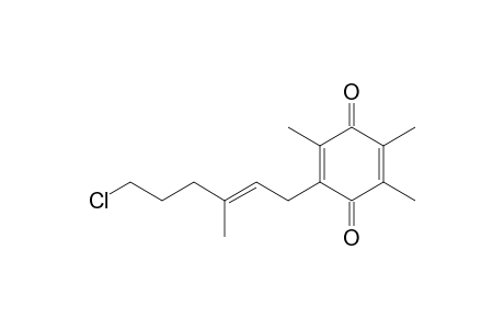2-(6-Chloro-3-methylhex-2-enyl)-3,5,6-trimethyl-[1,4]benzoquinone