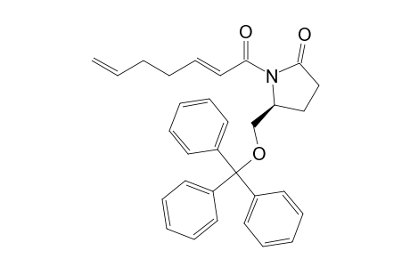 (2'E,5S)-1-(Hepta-2',6'-dienoyl)-5-triphenylmethoxymethylpyrrolidin-2-one