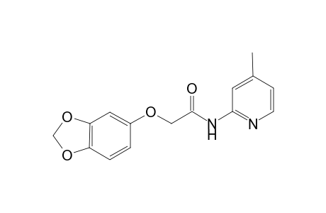 Acetamide, 2-(1,3-benzodioxol-5-yloxy)-N-(4-methyl-2-pyridinyl)-