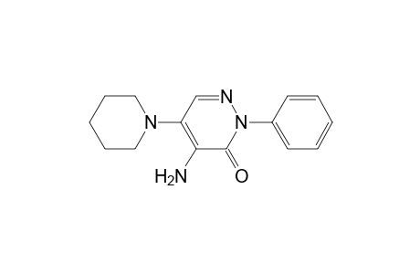 4-Amino-2-phenyl-5-(1-piperidinyl)-3(2H)-pyridazinone
