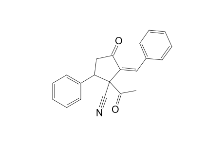 1-Acetyl-2-benzylidene-3-oxo-5-phenylcyclopentanecarbonitrile