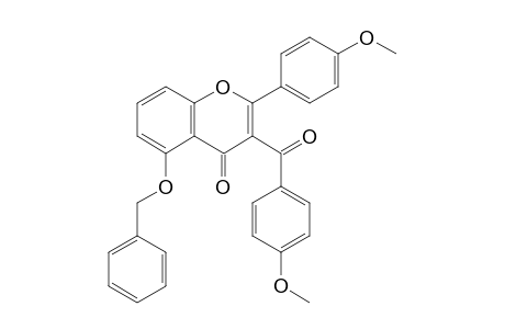 2-(4-Methoxyphenyl)-3-(4-methoxyphenyl)carbonyl-5-phenylmethoxy-chromen-4-one