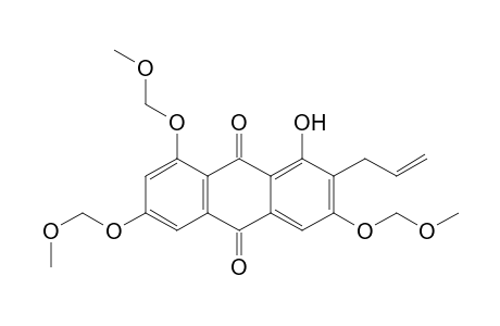 9,10-Anthracenedione, 1-hydroxy-3,6,8-tris(methoxymethoxy)-2-(2-propenyl)-
