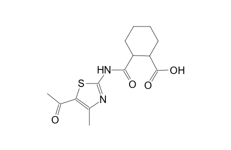 2-{[(5-acetyl-4-methyl-1,3-thiazol-2-yl)amino]carbonyl}cyclohexanecarboxylic acid