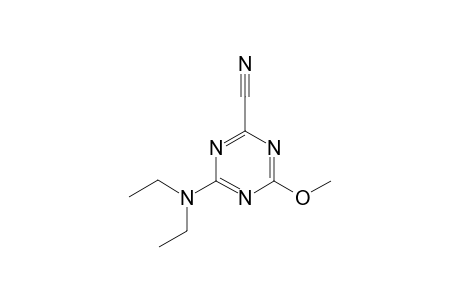 4-(diethylamino)-6-methoxy-1,3,5-triazine-2-carbonitrile