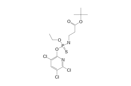 TERT.-BUTYL-3-[ETHOXY-(3,5,6-TRICHLOROPYRIDIN-2-YLOXY)-PHOSPHOROTHIOYLAMINO]-PROPANOATE