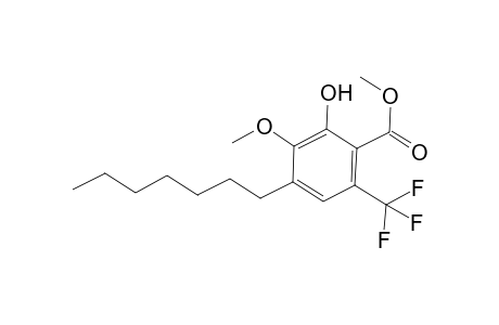 Methyl 4-Heptyl-2-hydroxy-3-methoxy-6-(trifluoromethyl)benzoate