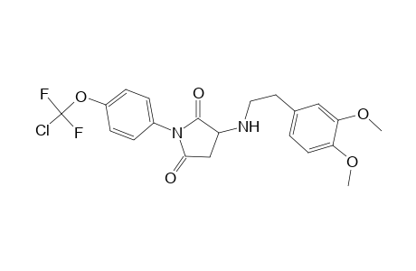 1-[4-[chloranyl-bis(fluoranyl)methoxy]phenyl]-3-[2-(3,4-dimethoxyphenyl)ethylamino]pyrrolidine-2,5-dione