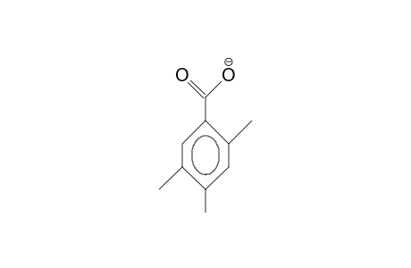 2,4,5-Trimethyl-benzoate anion