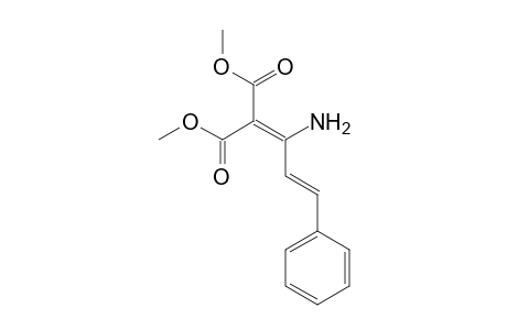 Propanedioic acid, (1-amino-3-phenyl-2-propenylidene)-, dimethyl ester
