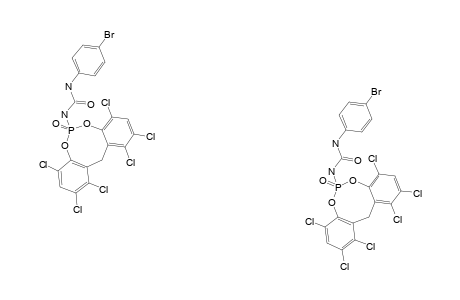 N-BROMOPHENYL-N'-[1,2,4,8,10,11-HEXACHLORO-6-OXIDO-12H-DIBENZO-[D,G]-1,3,2-DIOXAPHOSPHOCIN-6-YL]-UREA