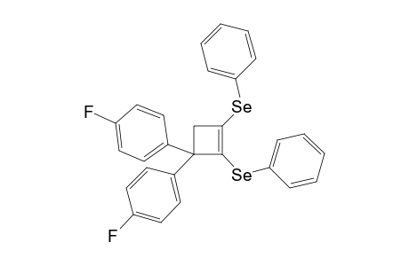 1-Fluoranyl-4-[1-(4-fluorophenyl)-2,3-bis(phenylselanyl)cyclobut-2-en-1-yl]benzene