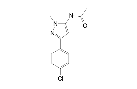 N-[5-(4-chlorophenyl)-2-methylpyrazol-3-yl]acetamide