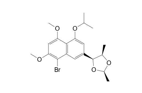 REL-(2S,4R,5S)-4-(8-BROMO-4-ISOPROPOXY-5,7-DIMETHOXYNAPHTHALEN-2-YL)-2,5-DIMETHYLDIOXOLANE