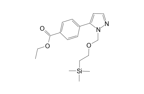 4-[2-(2-trimethylsilanyl-ethoxymethyl)-2H-pyrazol-3-yl]-benzoic acid ethyl ester