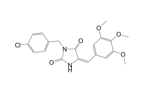 (5E)-3-(4-chlorobenzyl)-5-(3,4,5-trimethoxybenzylidene)-2,4-imidazolidinedione