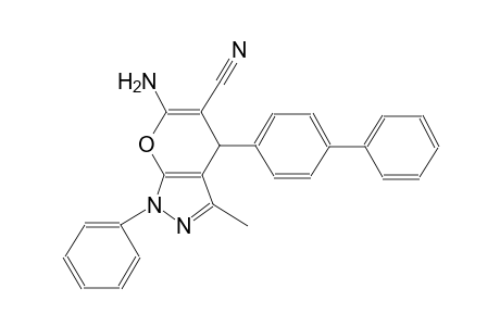 pyrano[2,3-c]pyrazole-5-carbonitrile, 6-amino-4-[1,1'-biphenyl]-4-yl-1,4-dihydro-3-methyl-1-phenyl-