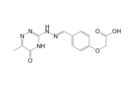 (4-{(E)-[(6-methyl-5-oxo-4,5-dihydro-1,2,4-triazin-3-yl)hydrazono]methyl}phenoxy)acetic acid