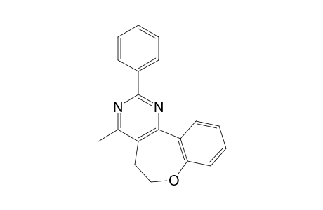 2-Phenyl-5,6-dihydro[1]-(4'-methyl)benzoxepino[5,4-d]pyrimidine