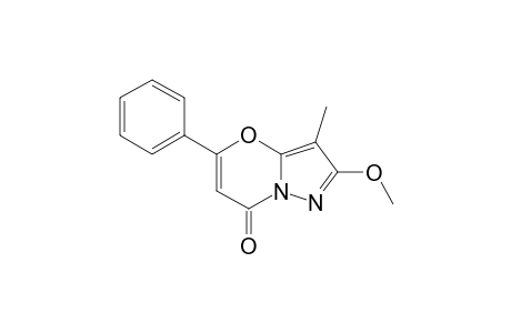 2-METHOXY-3-METHYL-5-PHENYL-7H-PYRAZOLO-[5,1-B]-[1,3]-OXAZIN-7-ONE