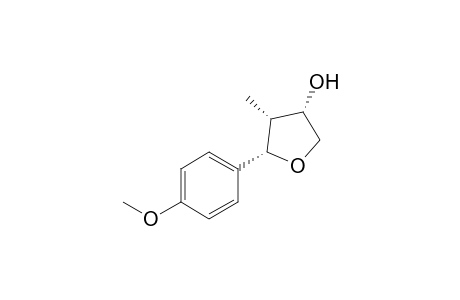 (2S*,3R*,4S*)-2-(4-Methoxyphenyl)-3-methyltetrahydrofuran-4-ol
