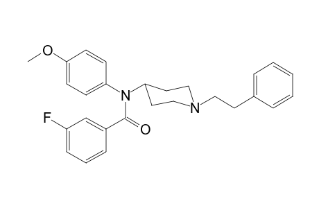 N-(4-Methoxyphenyl)-N-[1-(2-phenylethyl)piperidin-4-yl]-3-fluorobenzamide