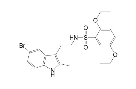 N-[2-(5-bromanyl-2-methyl-1H-indol-3-yl)ethyl]-2,5-diethoxy-benzenesulfonamide