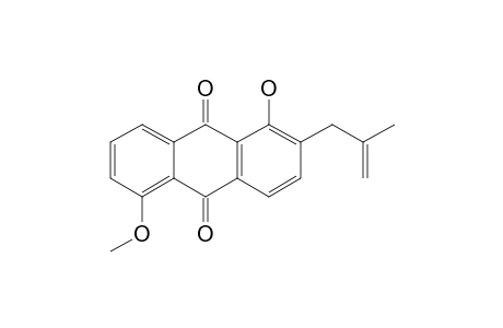 1-HYDROXY-5-METHOXY-2-(2'-METHYLPROP-2'-ENYL)-ANTHRAQUINONE