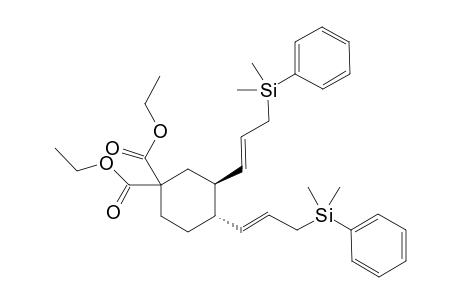 (3S,4S)-3,4-bis[(E)-3-[dimethyl(phenyl)silyl]prop-1-enyl]cyclohexane-1,1-dicarboxylic acid diethyl ester