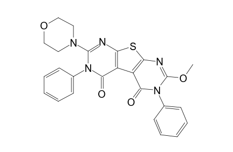 2-(Methoxy)-3,6-diphenyl-7-(4-morpholinyl)thieno[2,3-d:5,4-d']dipyrimidine-4,5(3H,6H)-dione
