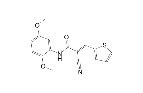 (2E)-2-cyano-N-(2,5-dimethoxyphenyl)-3-(2-thienyl)-2-propenamide
