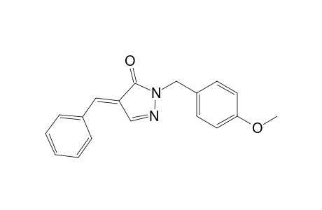 (4E)-2-[(4-methoxyphenyl)methyl]-4-(phenylmethylene)-3-pyrazolone