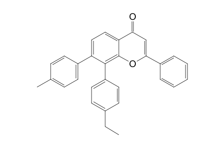 8-(4-Ethylphenyl)-2-phenyl-7-(p-tolyl)-4H-chromen-4-one