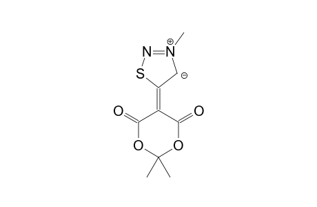 5-(2,2-DIMETHYL-4,6-DIOXO-1,3-DIOXANE-5-YLIDENE)-3-METHYL-4,5-DIHYDRO-1,2,3-THIADIAZOL-3-IUM-4-IDE