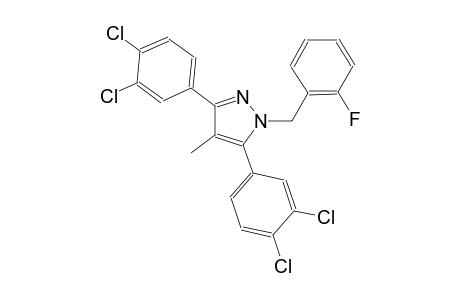 3,5-bis(3,4-dichlorophenyl)-1-(2-fluorobenzyl)-4-methyl-1H-pyrazole