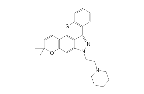 6,9-DIHYDRO-9,9-DIMETHYL-6-(2-PIPERIDIN-1-YL-ETHYL)-(1)-BENZOTHIOPYRANO-[4,3,2-C,D]-PYRANO-[3,2-F]-INDAZOLE