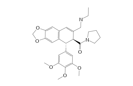 9-ETHYLAMINO-9-DEOXY-ALPHA-APOPICROPODOPHYLLIC_ACID_PYRROLIDINYL_AMIDE