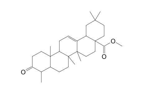 METHYL-3-OXO-24-NOR-OLEAN-12-EN-28-OATE;METHYL-HEDRAGONATE