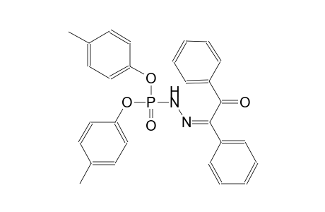 phosphorohydrazidic acid, N'-[(Z)-2-oxo-1,2-diphenylethylidene]-, bis(4-methylphenyl) ester