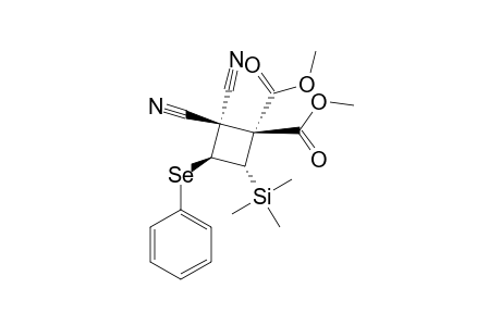 (3S,4S)-2,2-dicyano-3-(phenylseleno)-4-trimethylsilyl-cyclobutane-1,1-dicarboxylic acid dimethyl ester