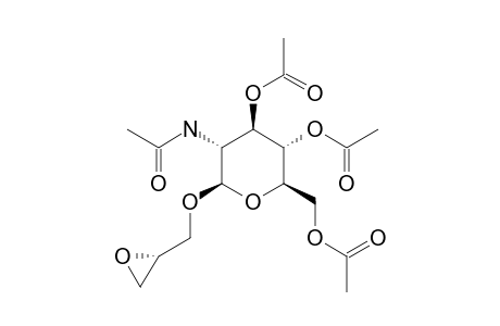 (2'R)-2',3'-EPOXYPROPYL-3,4,6-TRI-O-ACETYL-2-ACETYLAMINO-2-DEOXY-BETA-D-GLUCOSIDE